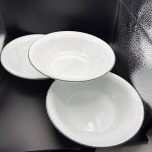 Corelle Vitrelle Gray Stripe to Match Urban Grid Pattern Cereal Bowls Retired